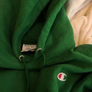 green champion hoodie